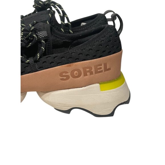 Sorel Womens Kinetic Impact Lace Up Sneakers Black Sz 8 Walking Comfort Outdoors - Picture 2 of 9